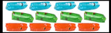 Jumbo Christmas Water Filled Tube Snake Stress Toy - Squishy Slippery Wiggler Sensory Fidget