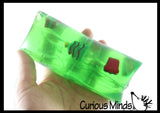Jumbo Christmas Water Filled Tube Snake Stress Toy - Squishy Slippery Wiggler Sensory Fidget