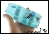 Jumbo Christmas Water Filled Tube Snake Stress Toy - Squishy Slippery Wiggler Sensory Fidget
