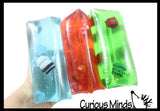 Jumbo Christmas Water Filled Tube Snake Stress Toy - Squishy Slippery Wiggler Sensory Fidget