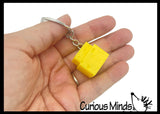 Cheese Keyboard Key Fidget Clicker  - Toy - Key Cap Click on Keychain Cute Gift