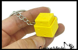 Cheese Keyboard Key Fidget Clicker  - Toy - Key Cap Click on Keychain Cute Gift