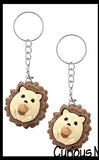 Hedgehog Keyboard Key Fidget Clicker  - Toy - Key Cap Click on Keychain Cute Gift