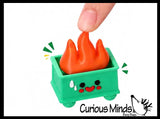 Dumpster Fire Keyboard Key Fidget Clicker  - 3D Printed Cute Click on Keychain Coworker Gift Funny