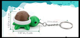 Turtle Keyboard Key Fidget Clicker  - 3D Printed Cute Turtle Shell Click on Keychain Gift