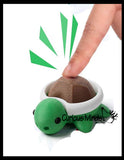 Turtle Keyboard Key Fidget Clicker  - 3D Printed Cute Turtle Shell Click on Keychain Gift