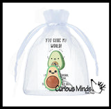 Avocado Keyboard Key Fidget Clicker  - Toy - Key Cap Click on Keychain Cute Gift