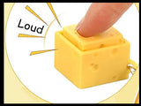 Cheese Keyboard Key Fidget Clicker  - Toy - Key Cap Click on Keychain Cute Gift