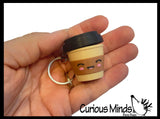 Coffee Cup Keyboard Key Fidget Clicker  - Toy - Key Cap Click on Keychain Cute Gift