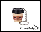 Coffee Cup Keyboard Key Fidget Clicker  - Toy - Key Cap Click on Keychain Cute Gift