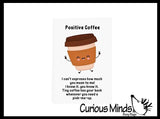 Coffee Cup Keyboard Key Fidget Clicker  - Toy - Key Cap Click on Keychain Cute Gift