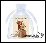 Highland Cow Keyboard Key Fidget Clicker  - Toy - Key Cap Click on Keychain Cute Gift