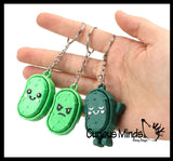 Pickle Keyboard Key Fidget Clicker  - Toy - Key Cap Click on Keychain Cute Gift