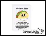 Taco Keyboard Key Fidget Clicker  - Toy - Key Cap Click on Keychain Cute Gift