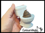 Toilet with Poop Keyboard Key Fidget Clicker  - Toy - Key Cap Click on Keychain Cute Gift Funny