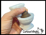 Toilet with Poop Keyboard Key Fidget Clicker  - Toy - Key Cap Click on Keychain Cute Gift Funny