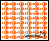 Cute Clownfish Plush Stuffed Animals- Adorable Mini Plushie Ocean Sealife Stuffie Orange Striped Fish
