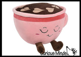 Coffee Cup Plush Toy - Cute Latte Mug Stuffed Animals - Adorable Cafe Decor Theme Gift Coffee Art
