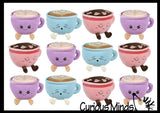 Coffee Cup Plush Toy - Cute Latte Mug Stuffed Animals - Adorable Cafe Decor Theme Gift Coffee Art