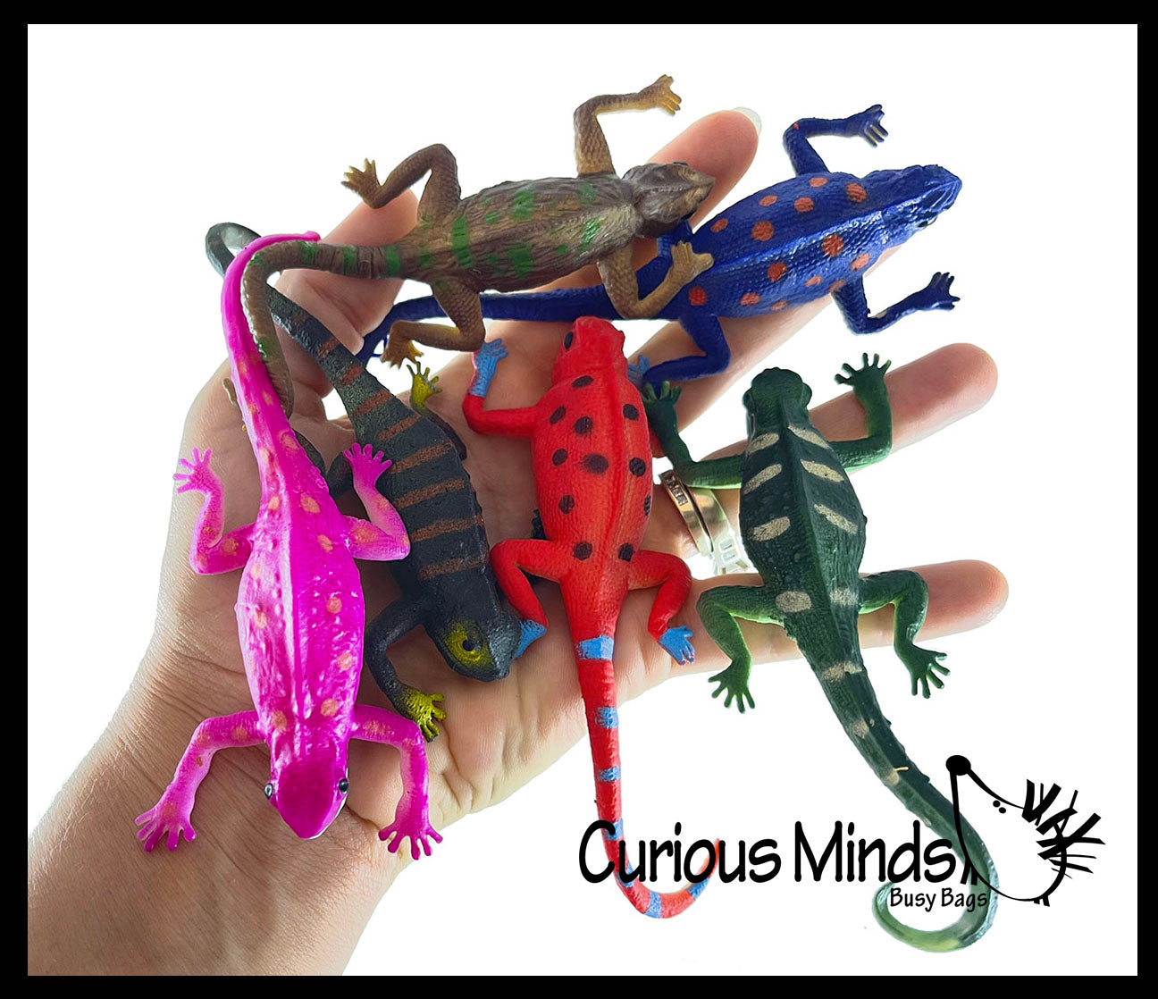 Color Changing Lizards Toy - Thermal - Changes Colors in Cold and Warm ...