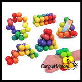 LAST CHANCE - LIMITED STOCK - SALE  -  Twisty Sphere Fidget - Endless Twist and Turn Puzzle - Pivoting Flexible Desk Sculpture Infinity