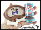 NEW - Large Corgi Dog Cute Toy Pet in Basket - Pretend Play Toy Doggy Playset
