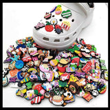 12 Cute Cartoon Silicone Shoe Charms, Mixed Unique Animal Shapes Character Reusable Party Gift