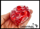 Crunchy Click Clack Noisy Bead Ball - Molecule Unique Squishy Fidget Ball Hard Beads Crunchy