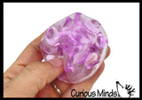 Crunchy Click Clack Noisy Bead Ball - Molecule Unique Squishy Fidget Ball Hard Beads Crunchy