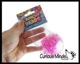 Crunchy Bead Sensory Ball - Fidget Toy Clear Skin with Hard Plastic Beads