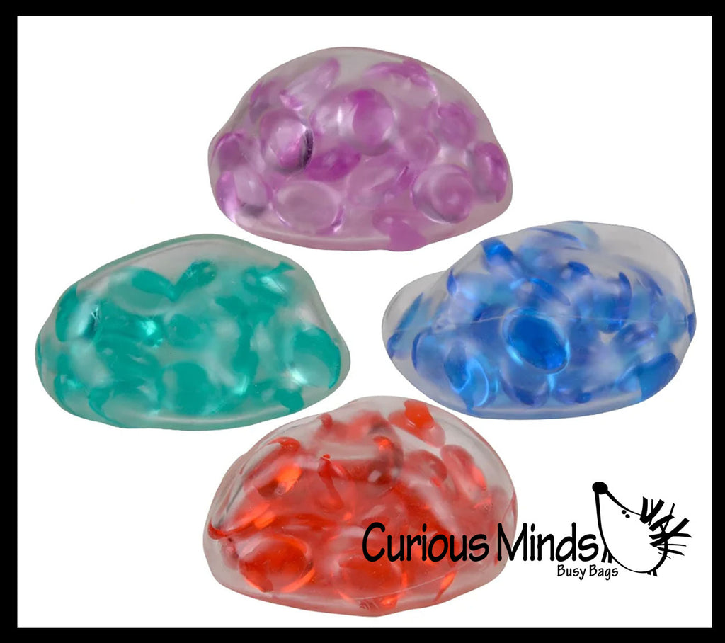 Click Clack Noisy Bead Ball - Molecule Unique Squishy Fidget Ball Hard Beads Crunchy