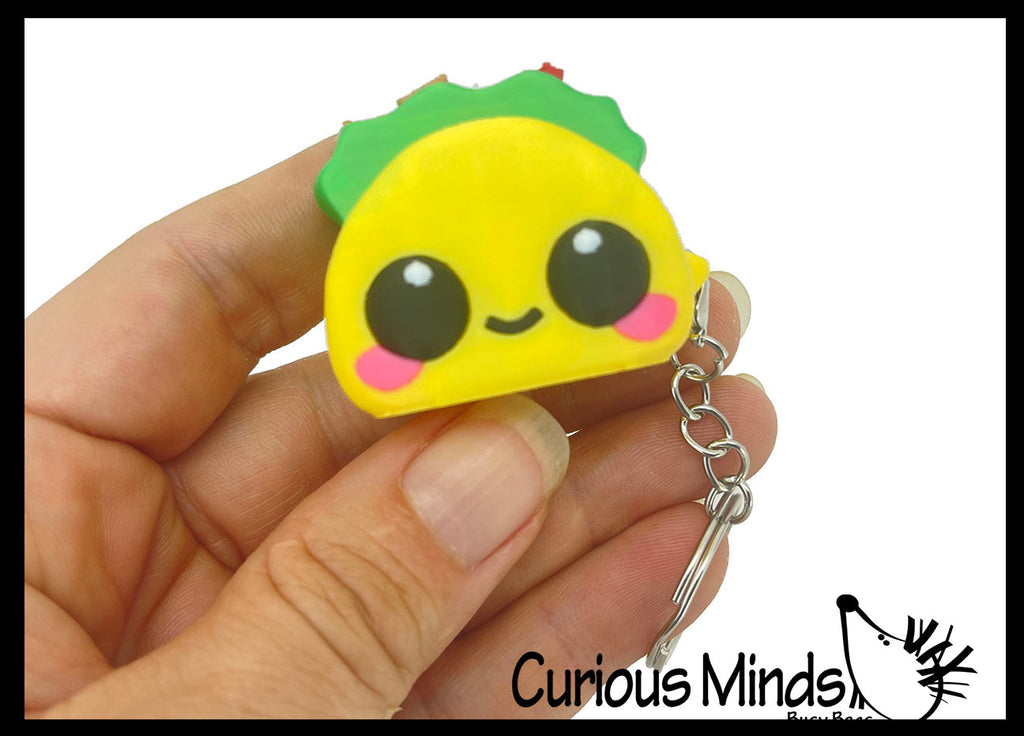 Taco Keyboard Key Fidget Clicker  - Toy - Key Cap Click on Keychain Cute Gift