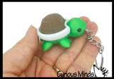 Turtle Keyboard Key Fidget Clicker  - 3D Printed Cute Turtle Shell Click on Keychain Gift