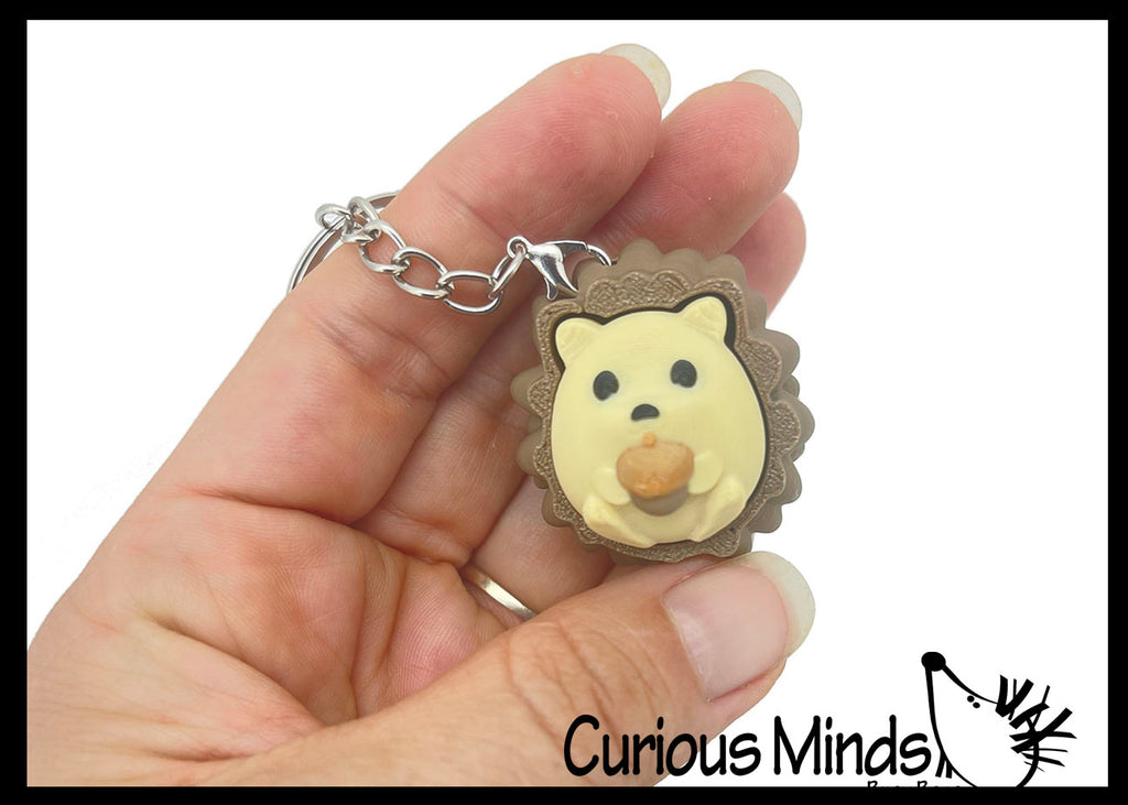 Hedgehog Keyboard Key Fidget Clicker  - Toy - Key Cap Click on Keychain Cute Gift
