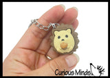 Hedgehog Keyboard Key Fidget Clicker  - Toy - Key Cap Click on Keychain Cute Gift
