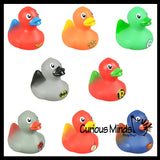 NEW - DC Comics Superhero Rubber Duck Toy Figurines - Super Hero Fan - Justice League