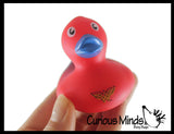 NEW - DC Comics Superhero Rubber Duck Toy Figurines - Super Hero Fan - Justice League