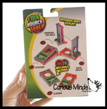 Mini Finger Flick Cornhole Tabletop Sports Coin Toss Game - Mini Boards with Hole