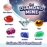 NEW - Diamond Mine Excavation Dig - Uncover Real Stones In Chalky Activity Craft - Surprise Gem