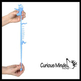 Dinosaur Fossil Animal Puffer Stretchy Noodle Toys - Dino Skeleton Bones - Fun Long Stretch Toys - Soft & Flexible - Fidget Sensory Toy - Stretchy Noodle String