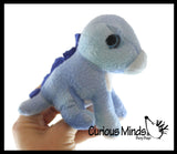 Cute Brachiosaurus Dino Plush Stuffed Animals- Adorable Mini Plushie Stuffie - Dinosaur