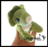 Cute Triceratops Dino Plush Stuffed Animals- Adorable Mini Plushie Stuffie - Dinosaur