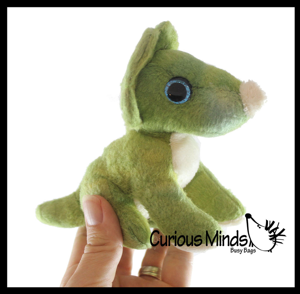 Cute Triceratops Dino Plush Stuffed Animals- Adorable Mini Plushie Stuffie - Dinosaur