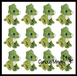 Cute Triceratops Dino Plush Stuffed Animals- Adorable Mini Plushie Stuffie - Dinosaur
