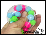 Molecule DNA Ball - Squishy Fidget Ball - Unique Fun Stress Ball Filled with Squishy Balls