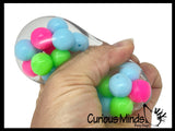 Molecule DNA Ball - Squishy Fidget Ball - Unique Fun Stress Ball Filled with Squishy Balls