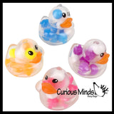 Duck Shaped Molecule DNA Balls - Squishy Fidget Ball - Unique Fun Stress Ball Filled with Squishy Balls