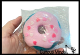 Donut Doughnut Soft Doh Filled Stretch Ball with Removable Frosting - Ultra Squishy and Moldable Relaxing Sensory Fidget Stress Toy