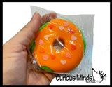 Donut Doughnut Soft Doh Filled Stretch Ball with Removable Frosting - Ultra Squishy and Moldable Relaxing Sensory Fidget Stress Toy