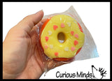 Donut Doughnut Soft Doh Filled Stretch Ball with Removable Frosting - Ultra Squishy and Moldable Relaxing Sensory Fidget Stress Toy
